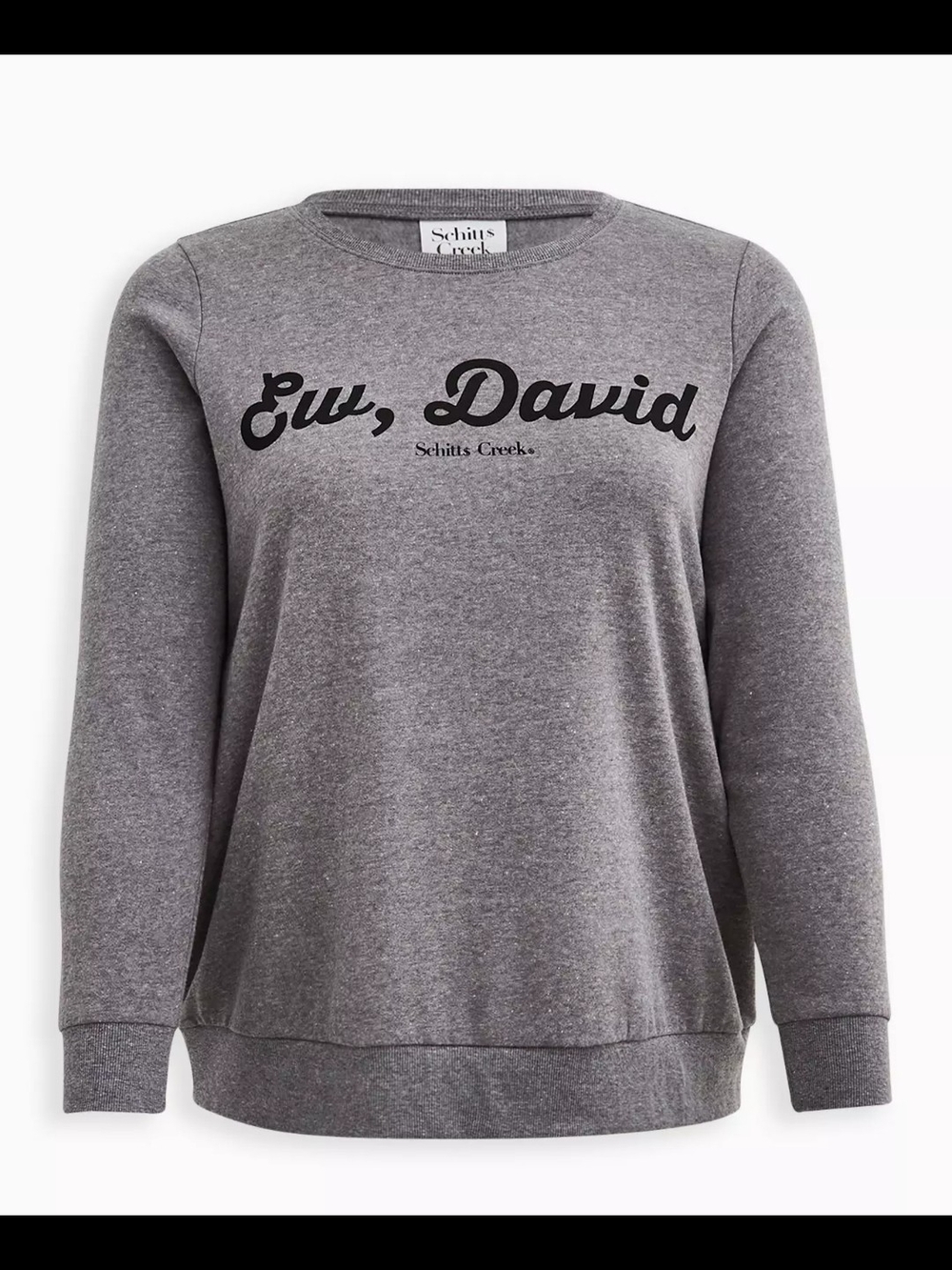 torrid Gray "Ew, David" Graphic Sweatshirt